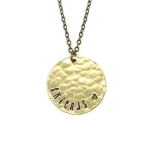 'Friends' Hammered Necklace