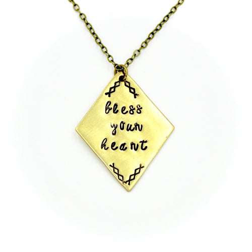 'Bless Your Heart' Necklace