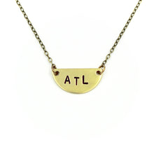 'ATL' Mini Half Moon Necklace