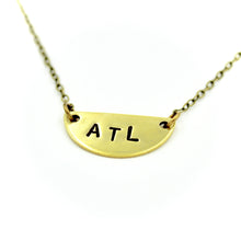 'ATL' Mini Half Moon Necklace