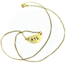 'ATL' Mini Half Moon Necklace