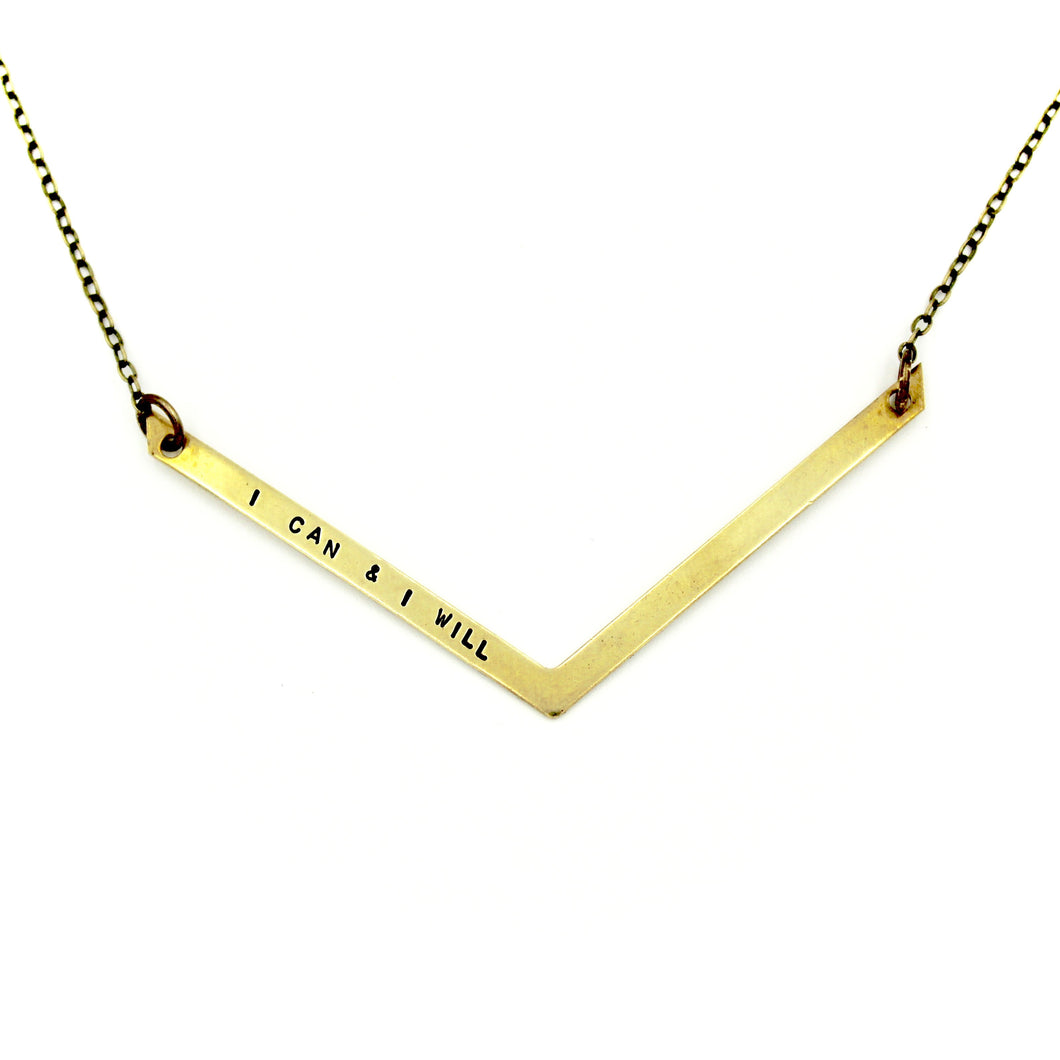 'I Can & I Will' Necklace