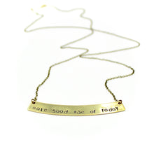 'Make Good Use of Today' Necklace