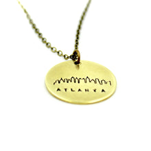 Atlanta Skyline Round Necklace