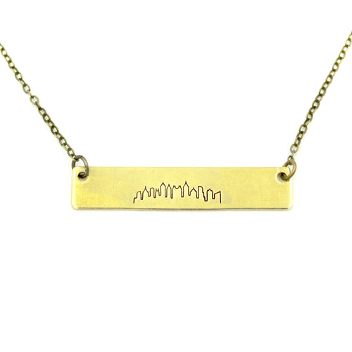 Atlanta Skyline Bar Necklace