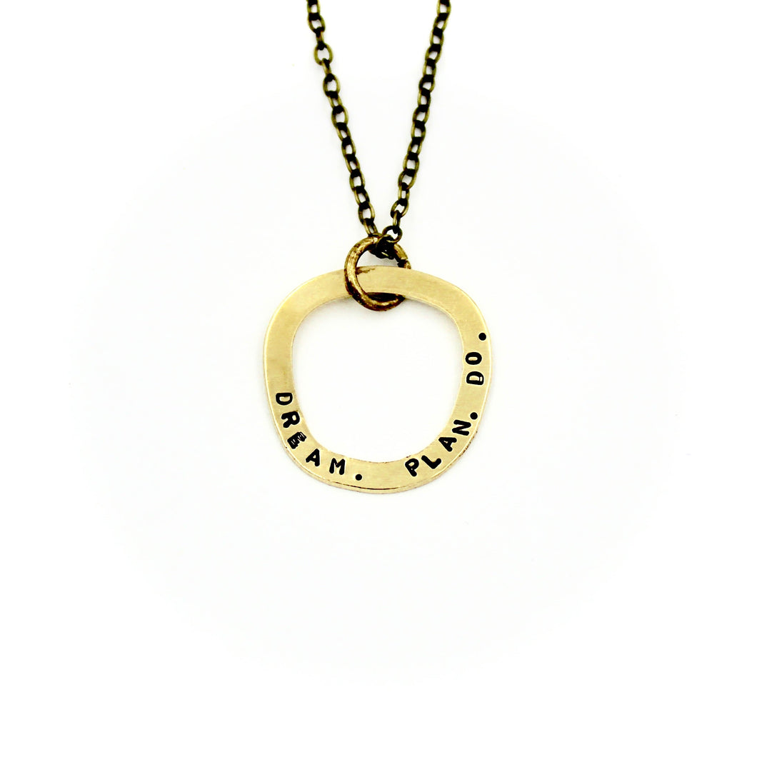 'Dream. Plan. Do.' Necklace