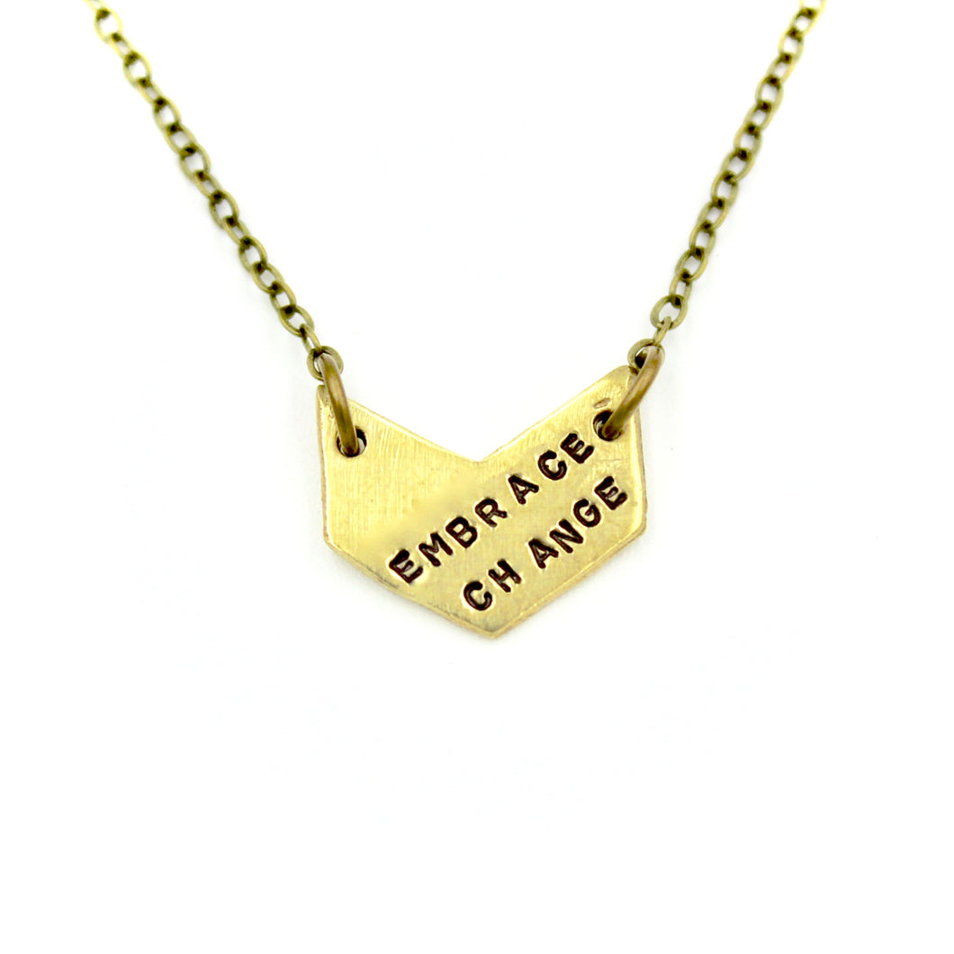'Embrace Change' Necklace