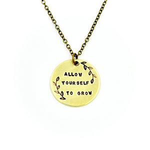 'Allow Yourself To Grow' Necklace