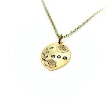 'Mom" Roses Necklace