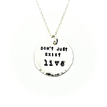 'Don't Just Live' Necklace