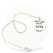 'Don't Just Live' Necklace