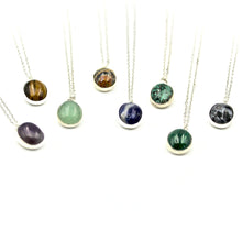 Oval Gemstone Necklace