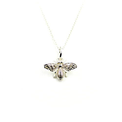 Bee Necklace - Sterling Silver