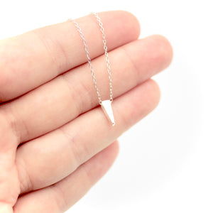 Long Spike Necklace - Sterling Silver