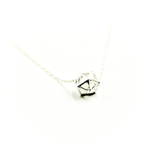 Geometric Bead Necklace - Sterling Silver