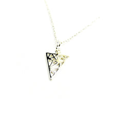 Webbed Triangle Necklace