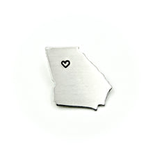 Heart Over Atlanta GA Pin