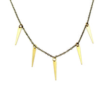 Sprinkle Necklace - Brass Spike