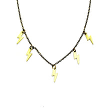 Sprinkle Necklace - Brass Lightning Bolt