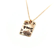'Grow' Rectangle Rose Gold-Filled Necklace