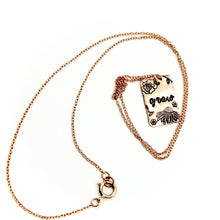 'Grow' Rectangle Rose Gold-Filled Necklace