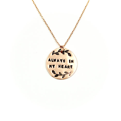 'Always In My Heart' Rose Gold-Filled Necklace