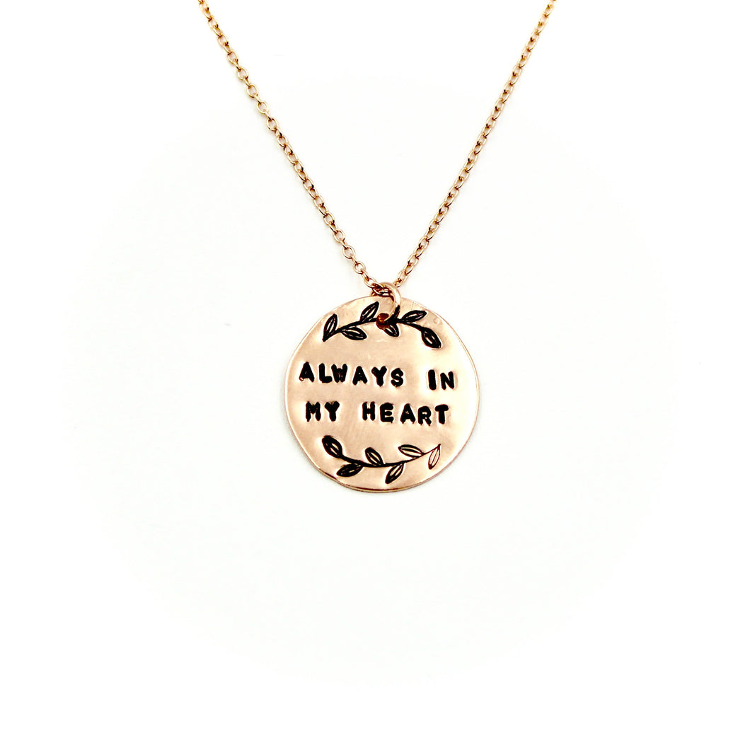 'Always In My Heart' Rose Gold-Filled Necklace
