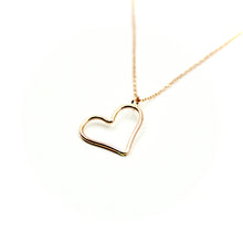 Open Heart Rose Gold-Filled Necklace