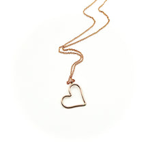 Open Heart Rose Gold-Filled Necklace