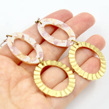 Crinkled Drop Earrings