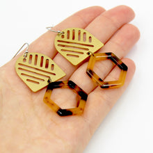 Hexagon Cutout Earrings