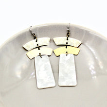 Chunky Drop Earrings - White