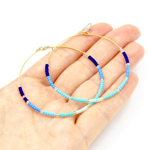 Seed Bead Hoops - Ombré