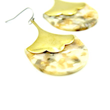 Petal Drop Earrings - White