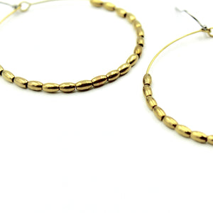 Metal Bead Hoops