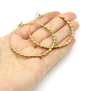 Metal Bead Hoops