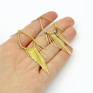 Fringe Teardrop Earrings