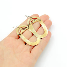 Oblong Rainbow Earrings