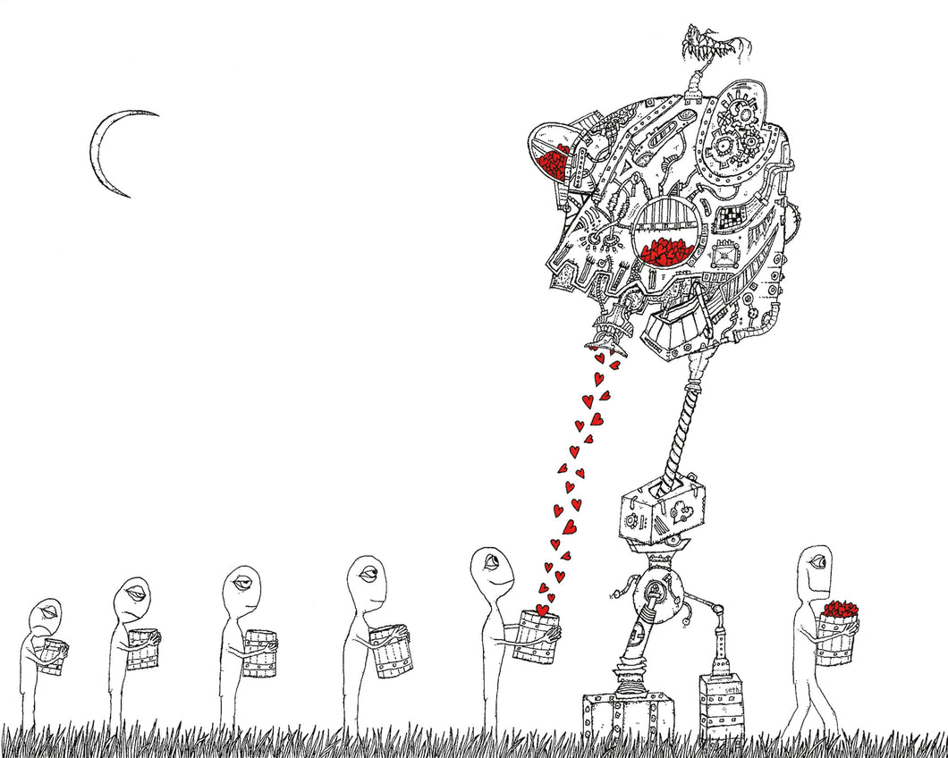 Creatures of the Heart print - Get your bucket, go to the meadow