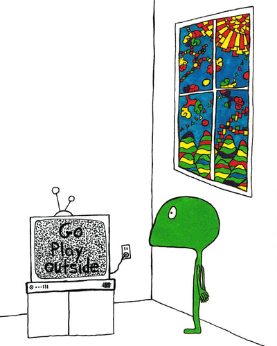 Someworld print - Go play outside