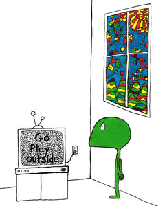Someworld print - Go play outside