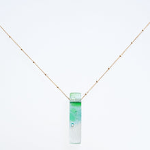 Mosaic Stiletto Gold Filled Necklace