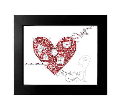 Creatures of the Heart Framed Print - A Fine Machine