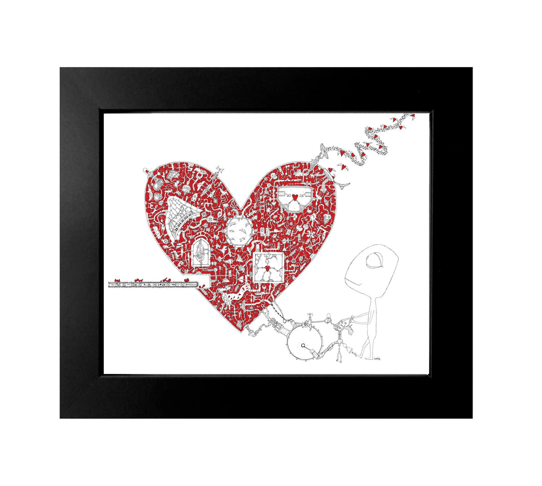 Creatures of the Heart Framed Print - A Fine Machine