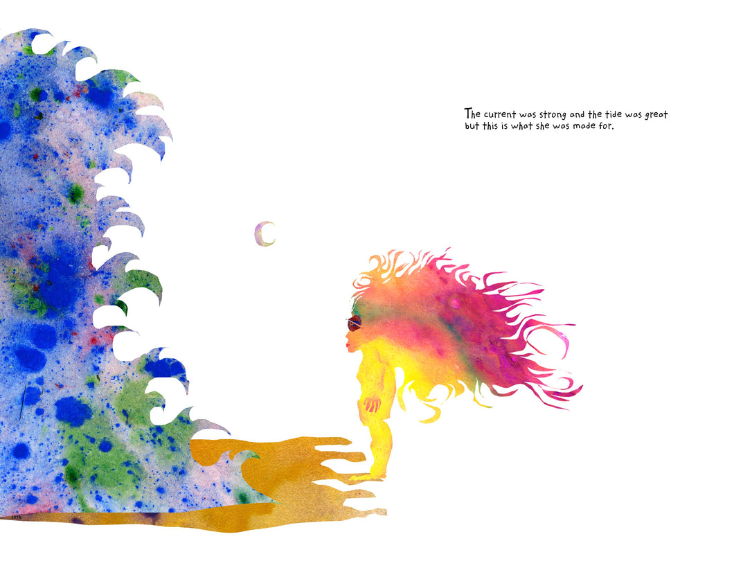 Small Tales Print - Harriet Vs. The Ocean