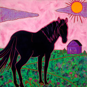 "Home on the Range" Equestrian Matted Print