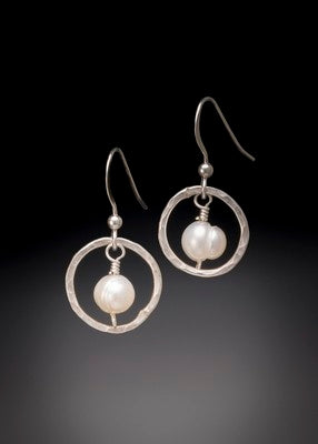 Hoop with Pearl Earrings