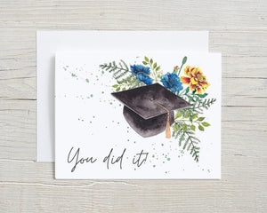 "You Did It" Graduation Card