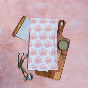 Palm Leaves Print Tea Towel