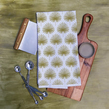Palm Leaves Print Tea Towel